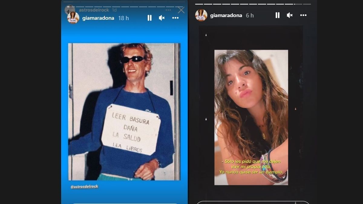 Gianinna Maradona reactivó su cuenta de Instagram y disparó contra los rumores de separación