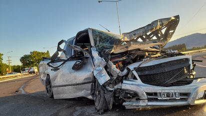 Nuevamente Ruta 40 y Calle 11 fue el escenario de un siniestro vial.