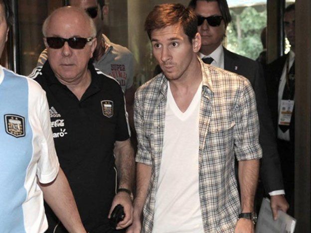 Messi se sumó a la selección de Sabella para jugar el homenaje a Francisco