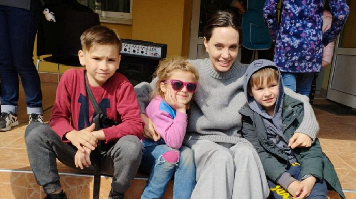 Angelina Jolie visitó Ucrania como enviada especial de la ONU. Foto: reuteurs