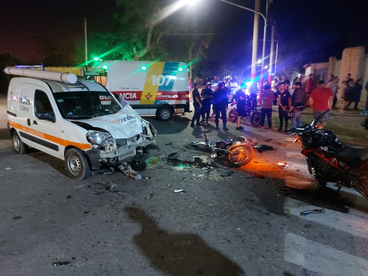 Falleció Uno De Los Motociclistas Chocados Por El Auto En Chimbas 0769