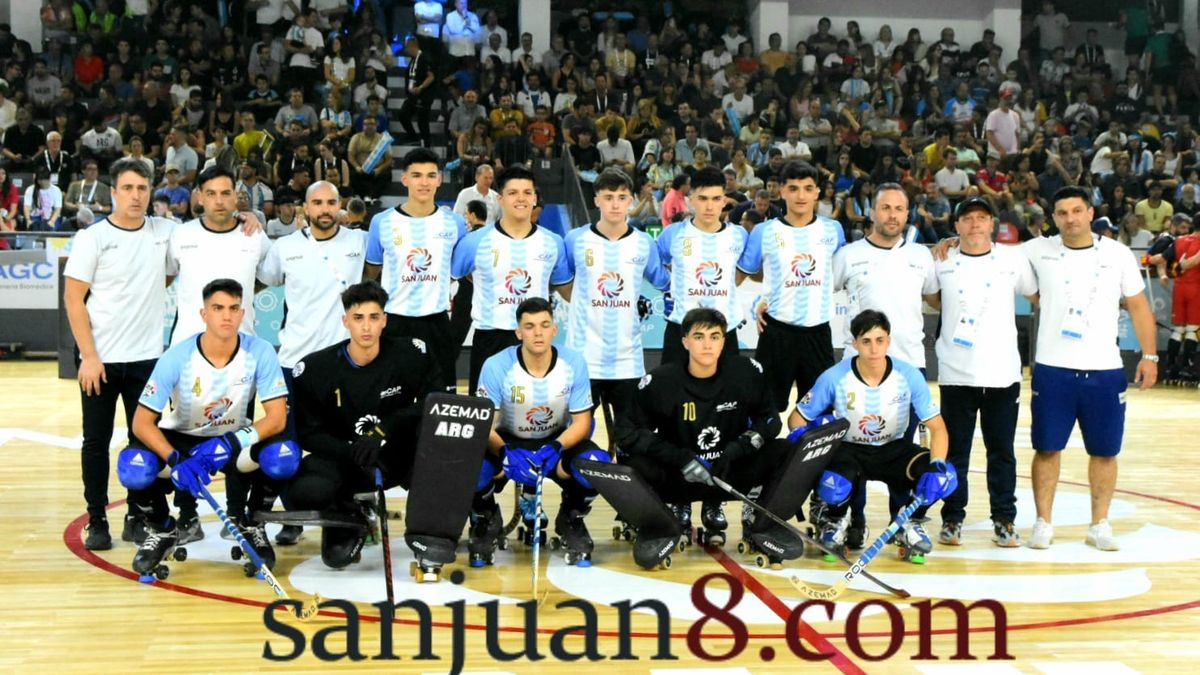 Argentina venció 5-3 a España y es finalista del Mundial de Hockey sobre Patines Sub19. Foto: Adrián Carrizo.