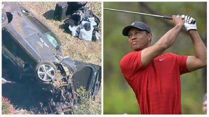 Tiger Woods se recupera tras el grave accidente. Foto: marca. 