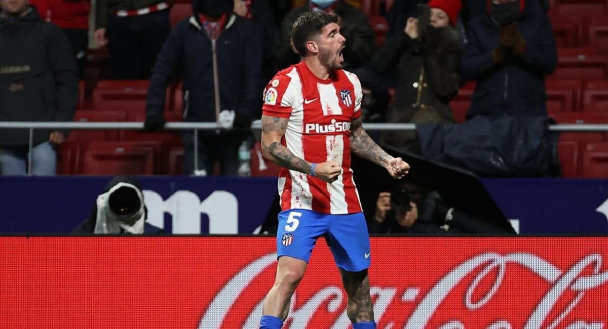 Rodrigo De Paul anotó un gol en la victoria del Atlético de Madrid ante Elche.