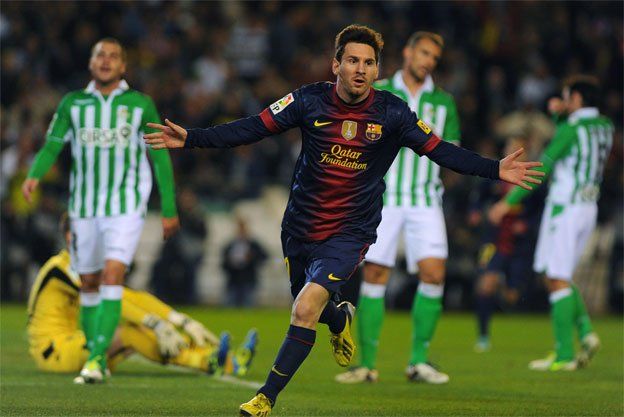 Messi hizo dos goles ante el Betis y es el dueño de una nueva marca histórica