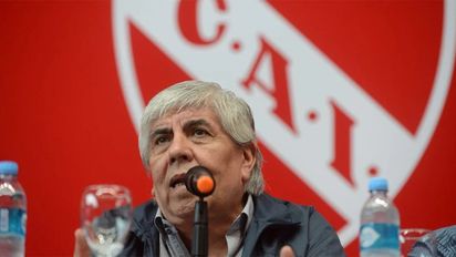 Hugo Moyano, presidente de Independiente.
