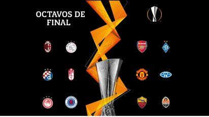 Así se jugarán los octavos de final de la Europa League. 