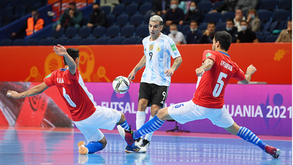 Argentina derrotó 6 a 1 a Paraguay en los octavos de final. Foto: @Argentina