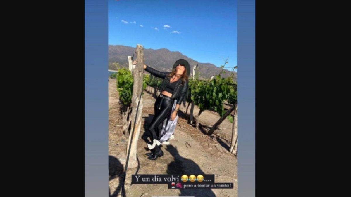 Silvina Luna recordó su foto íntima en los viñedos de Mendoza