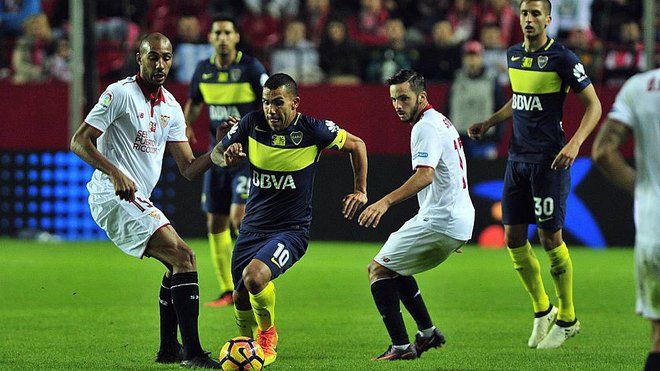 Mirá los goles: Boca le ganó 4 a 3 a Sevilla con dos joyitas de Carlitos Tevez