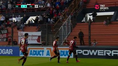 Francisco Álvarez festeja su gol. Foto: captura de TNT Sports.