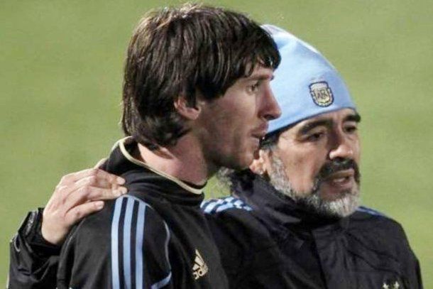 Maradona sueña con dirigir a Messi en el Barcelona