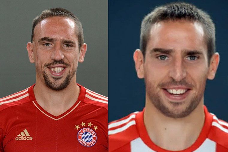 Así transformaron a Ribery con Photoshop
