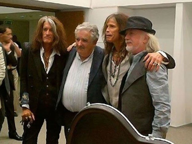 El día que Pepe Mujica se convirtió en rockstar de la mano de Aerosmith