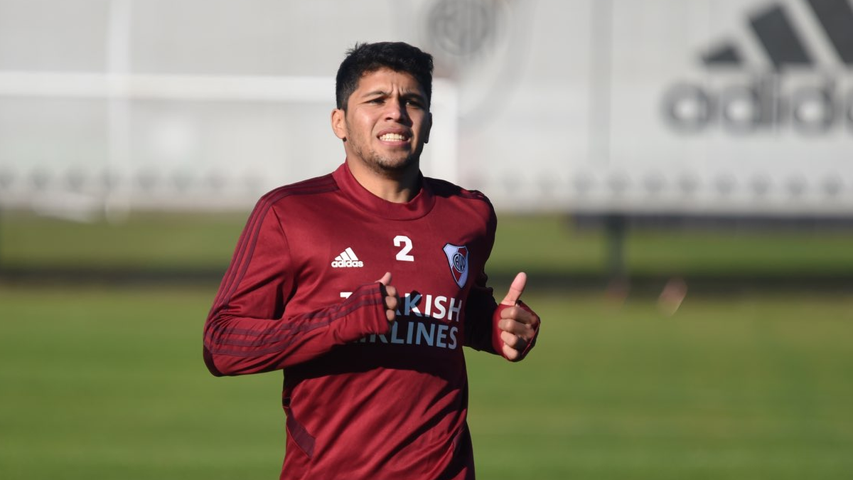 El paraguayo Robert Rojas entrenó por primera vez con River en Ezeiza
