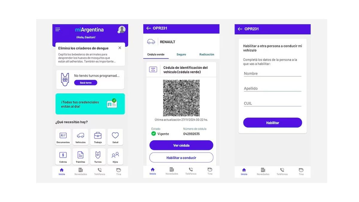 Cédula azul digital: cómo funciona la app que permite designar conductores