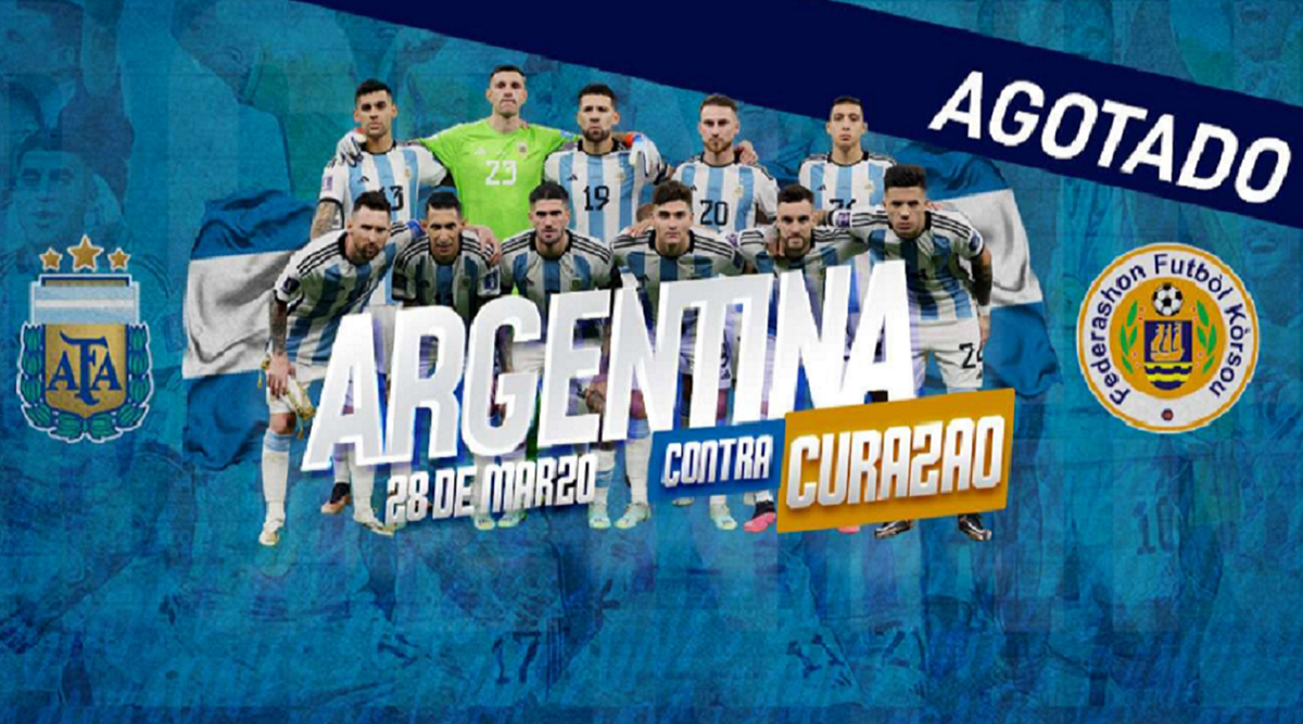 La entradas para Argentina - Curazao se agotaron en una hora