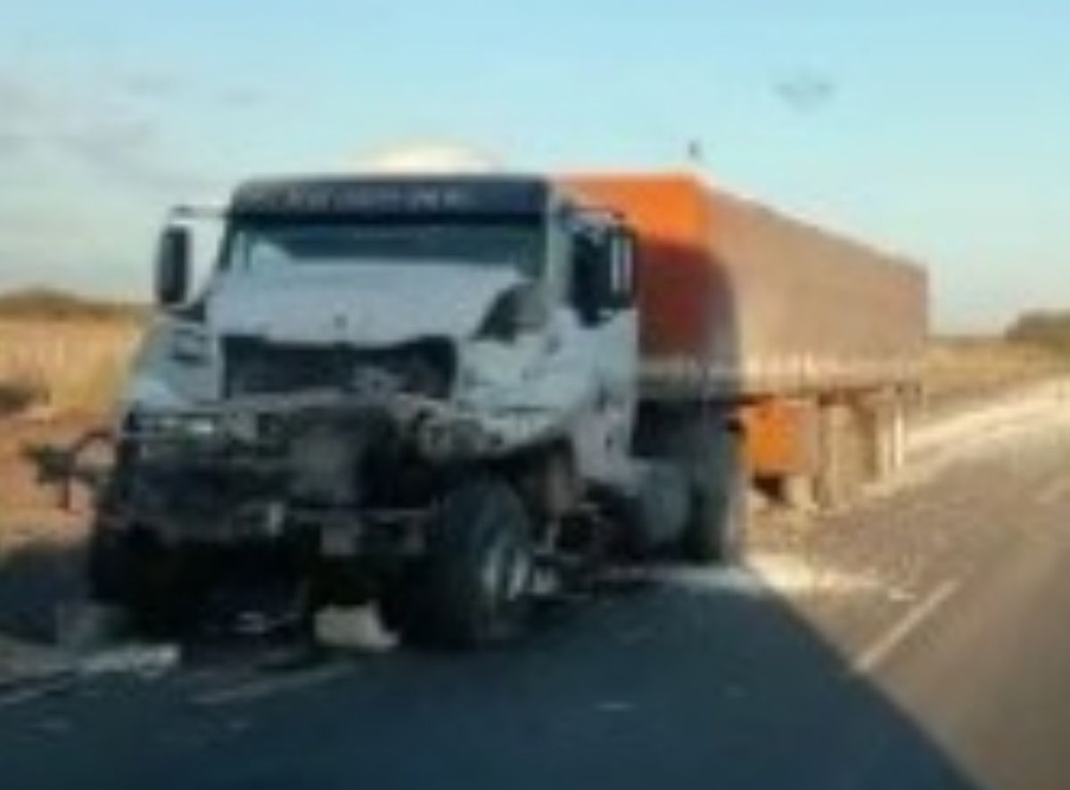 Siniestro vial en El Encón: un camión cargado con cal generó caos en la ruta