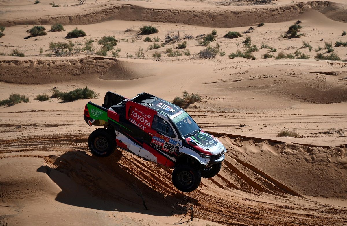 El local Yazeed Al Rajhi ganó este sábado la séptima etapa del Rally Dakar.