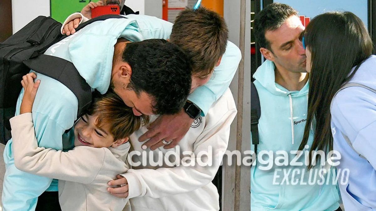 El reencuentro de Lionel Scaloni con su familia en España. Foto: Ciudad Magazine.