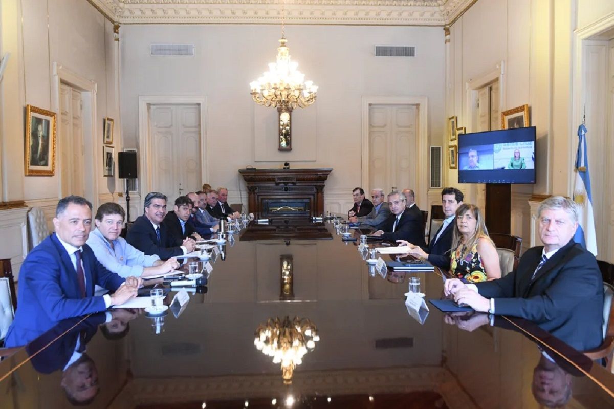 El encuentro que encabezó el presidente Alberto Fernández en Casa Rosada.