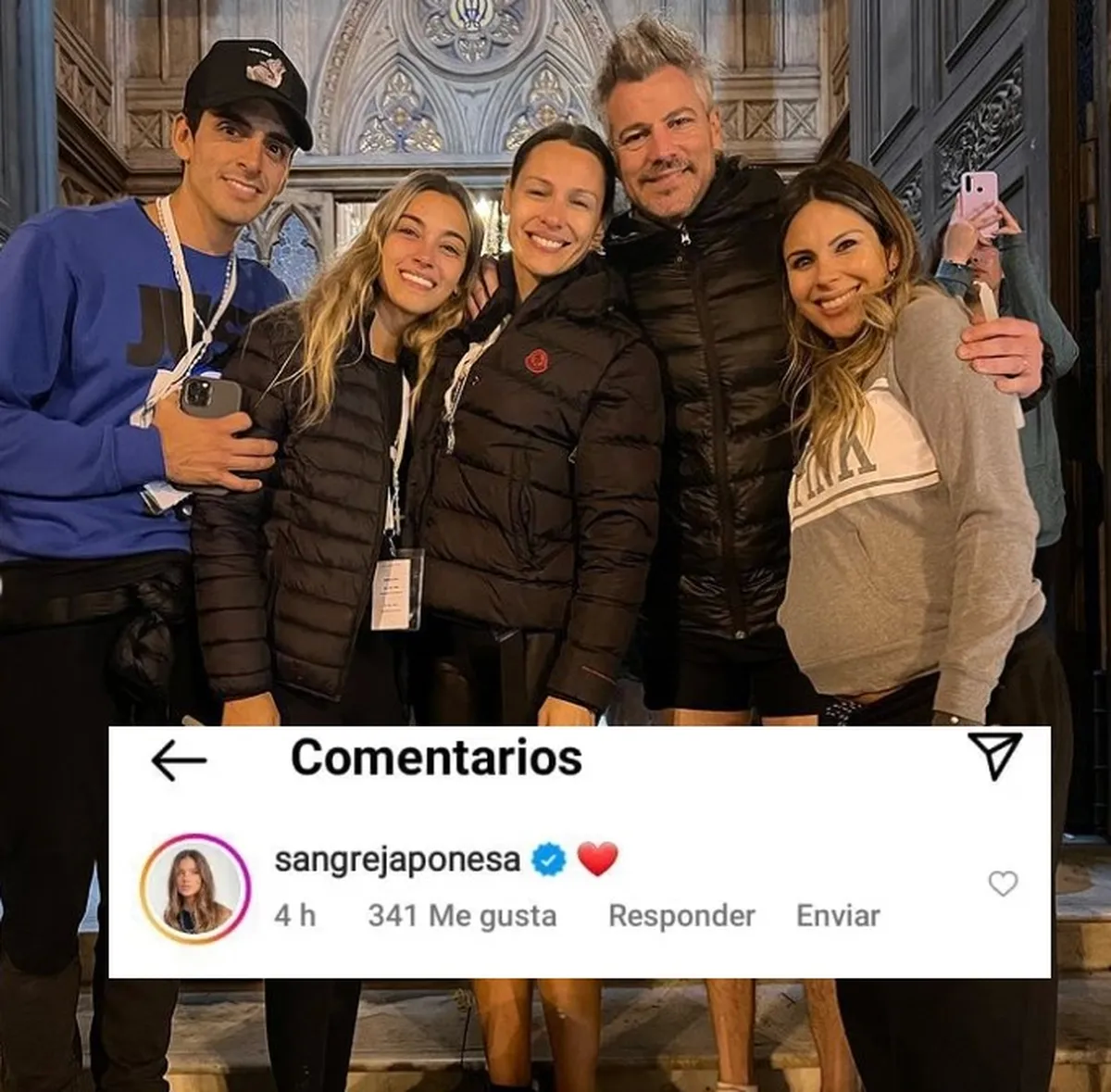 La China Suárez reaccionó al posteo Pampita en Instagram