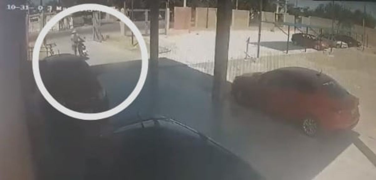 Video indignante: así le robaron la moto a una enfermera de un centro de salud