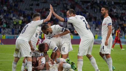 Italia derrotó a Bélgica y clasificó a semifinales de la Eurocopa.