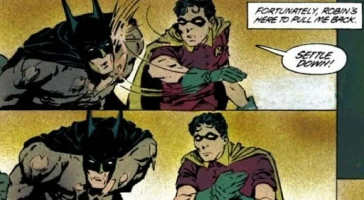La historia nunca contada: Robin le devolvió la cachetada a Batman.