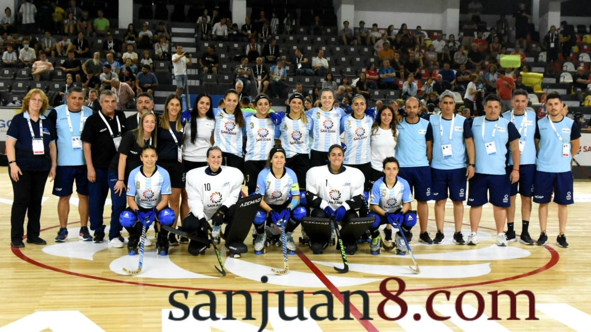 Las Águilas vencieron a Portugal y son finalistas del Mundial de hockey sobre patines. Foto: Adrián Carrizo.