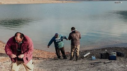 Realizaron monitoreos en el agua del dique Punta Negra