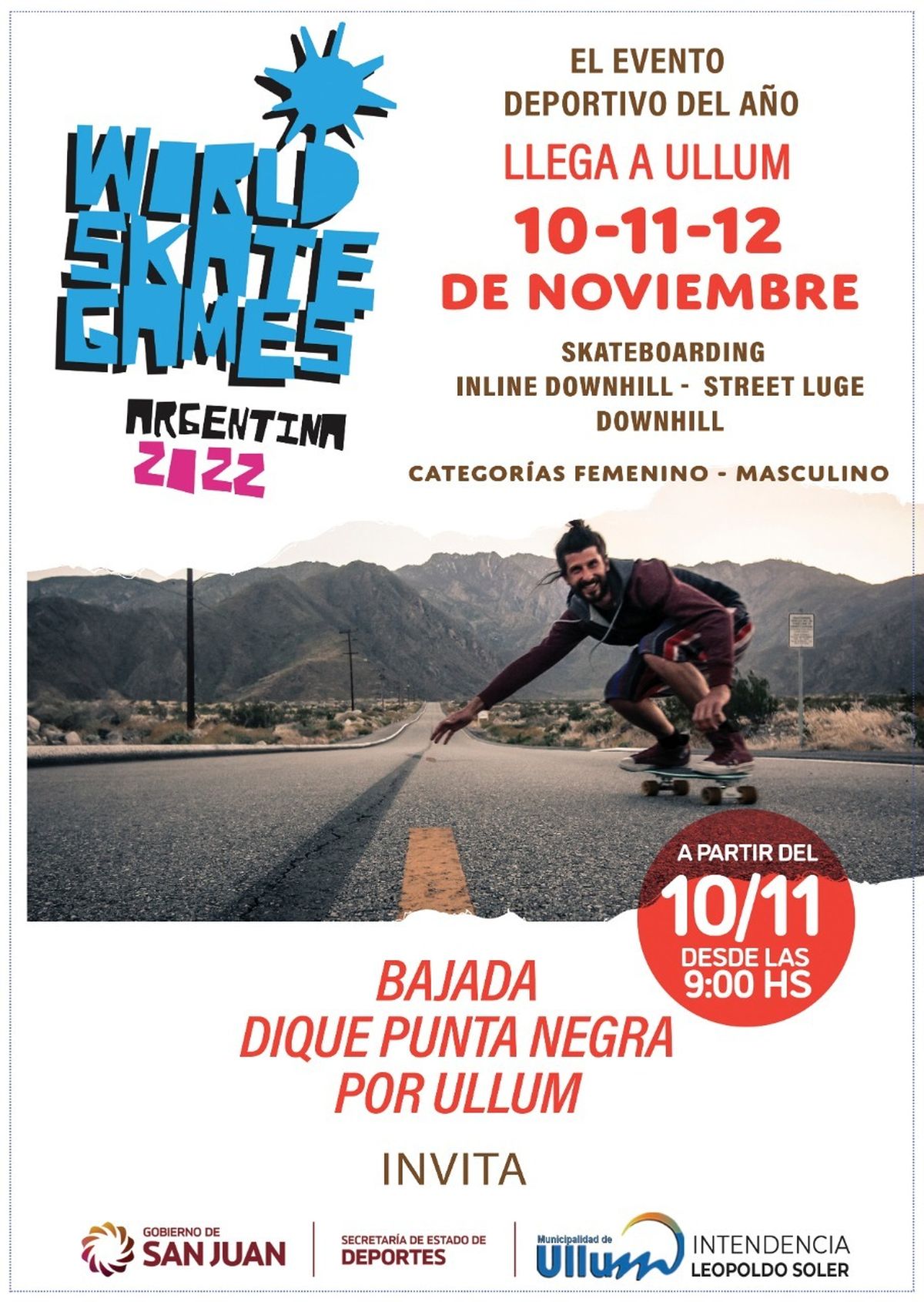 World Skate Games Argentina 2022 se vive en Ullum