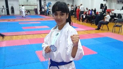 Jenifer Bolado, karateca sanjuanina.