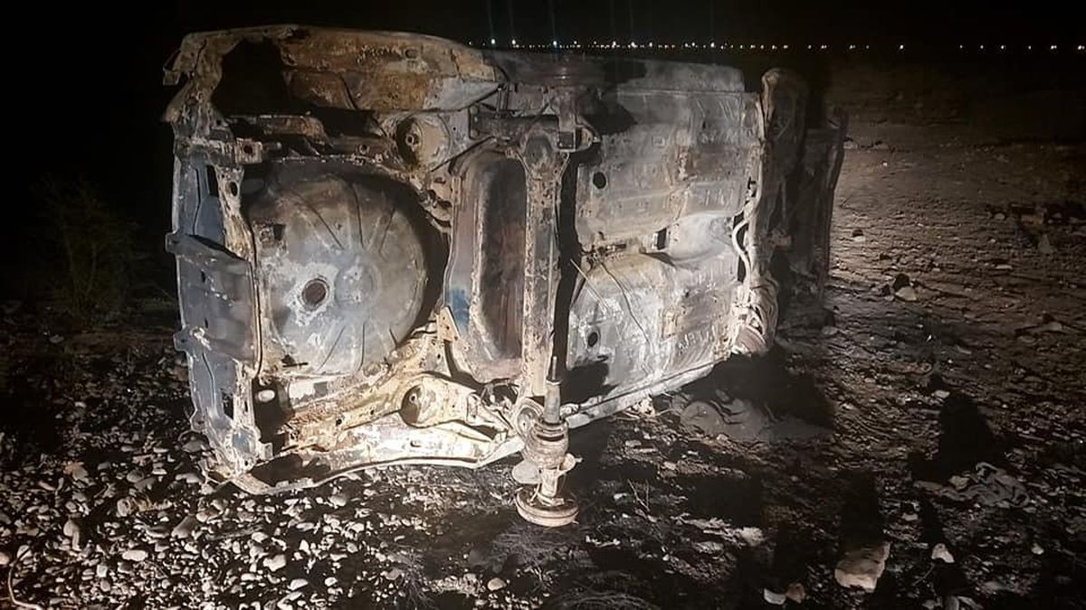 Desmantelado y quemado: encontraron el auto que le robaron a una familia de Ullum
