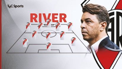 La formación de River ante Gimnasia y Esgrima La Plata