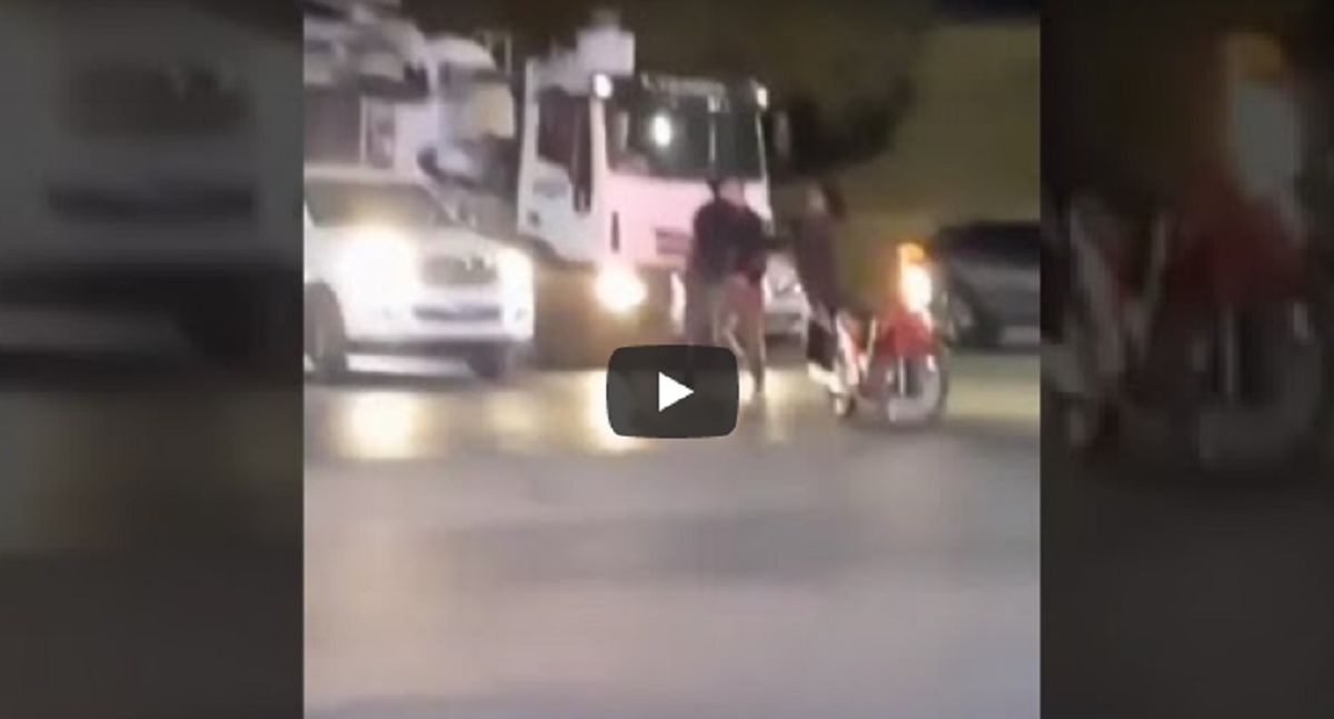 Video viral: conductores se pelearon a las piñas en un peligroso cruce