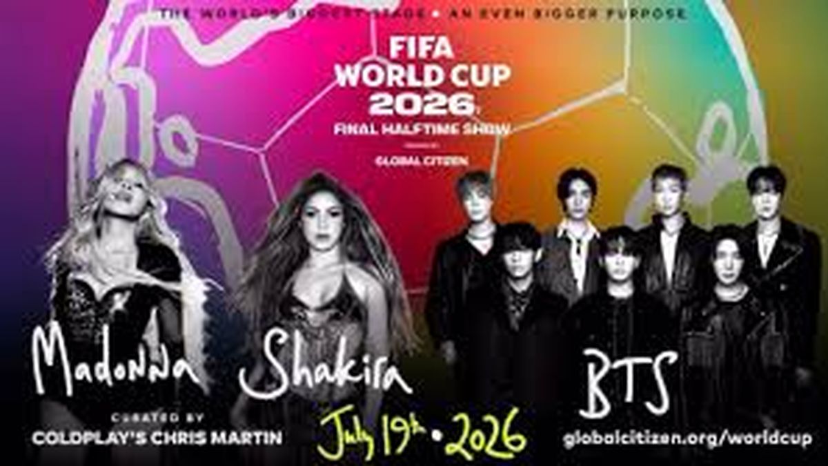Shakira, Madonna y BTS serán el show de medio tiempo del Mundial 2026