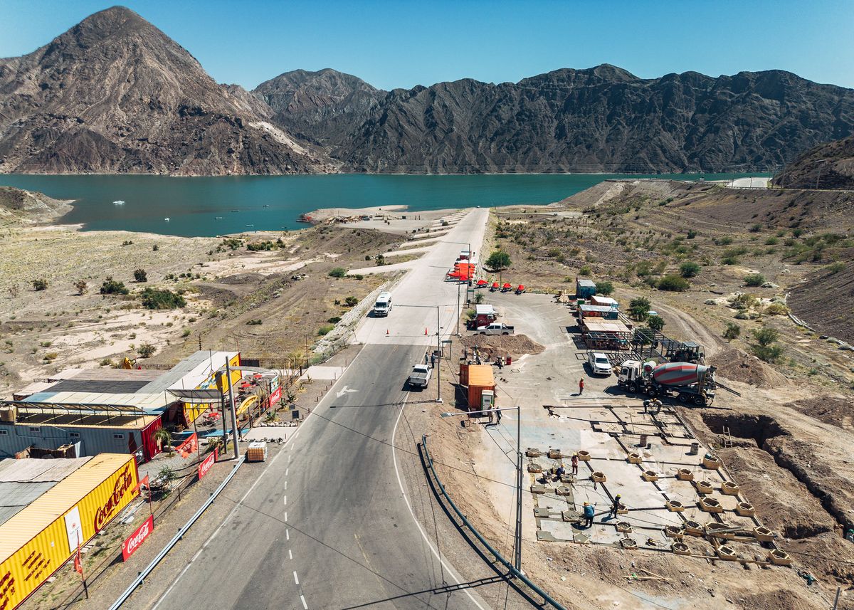 Avanzan las obras de mejoras en el Parador del Dique Punta Negra