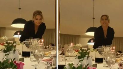 Fabiola Yáñez durante su cumpleaños.