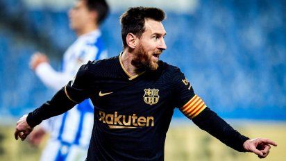Lionel Messi anotó un doblete en la goleada de Barcelona. 