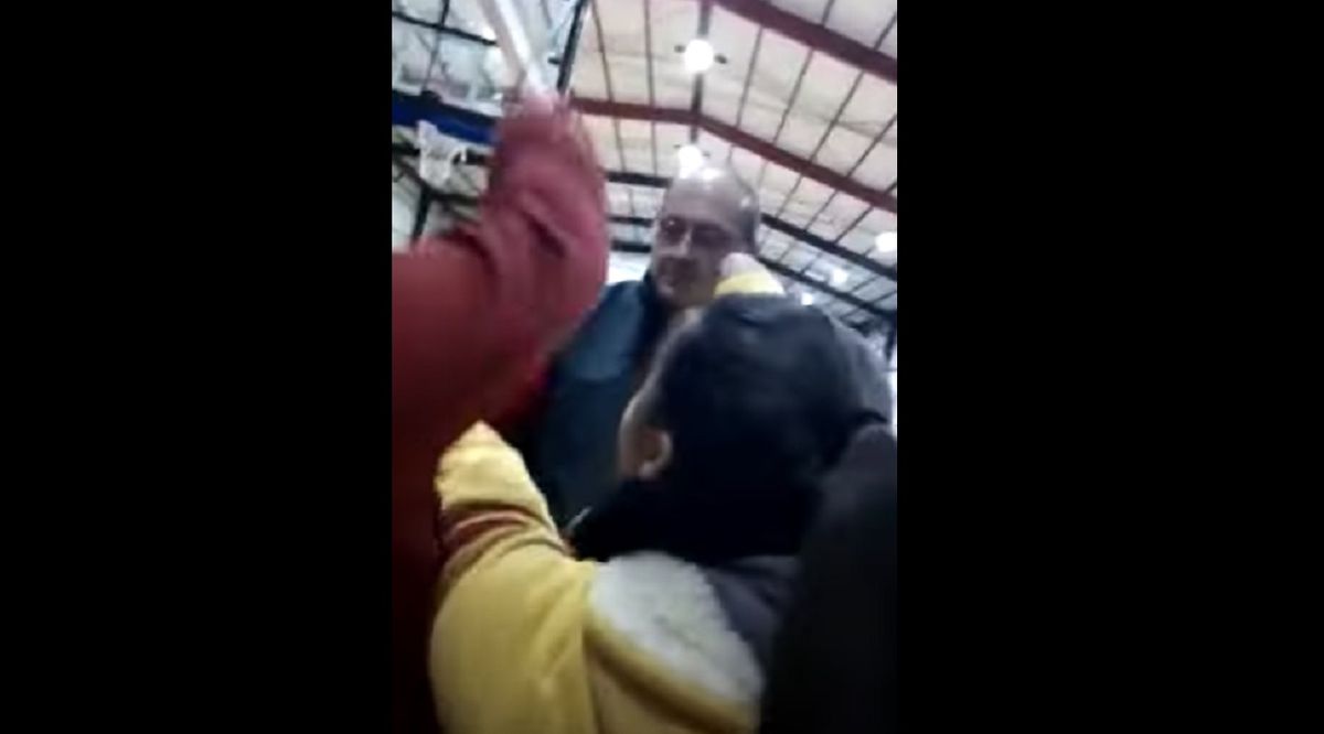 Captura del video publicado sobre los incidentes.