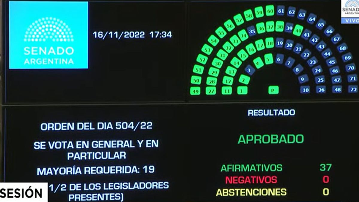 El Senado convirtió en ley el Presupuesto 2023.