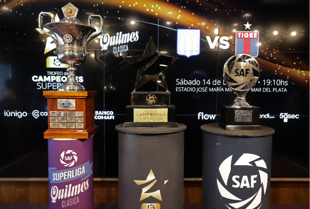 Primera Vez: La Superliga Presentó El Trofeo De Campeones Que Jugarán ...