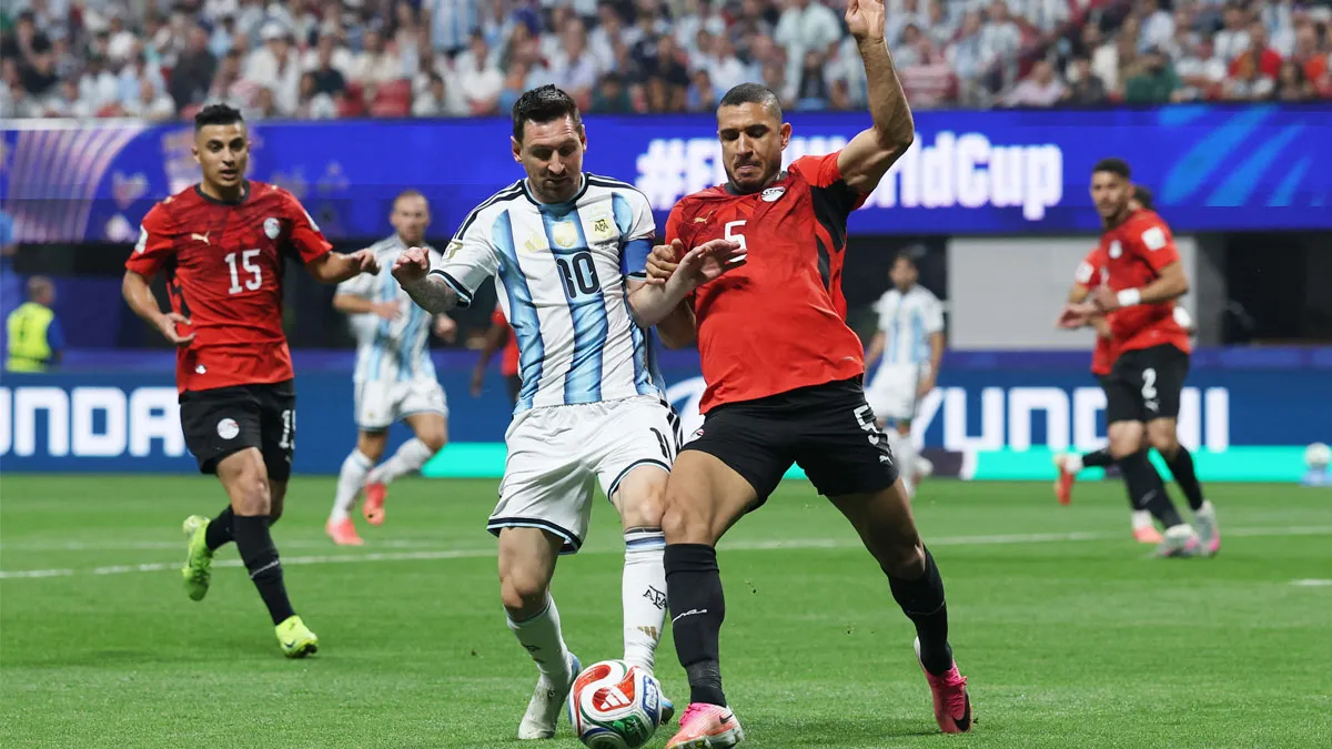 Argentina cae ante Egipto al término del primer tiempo