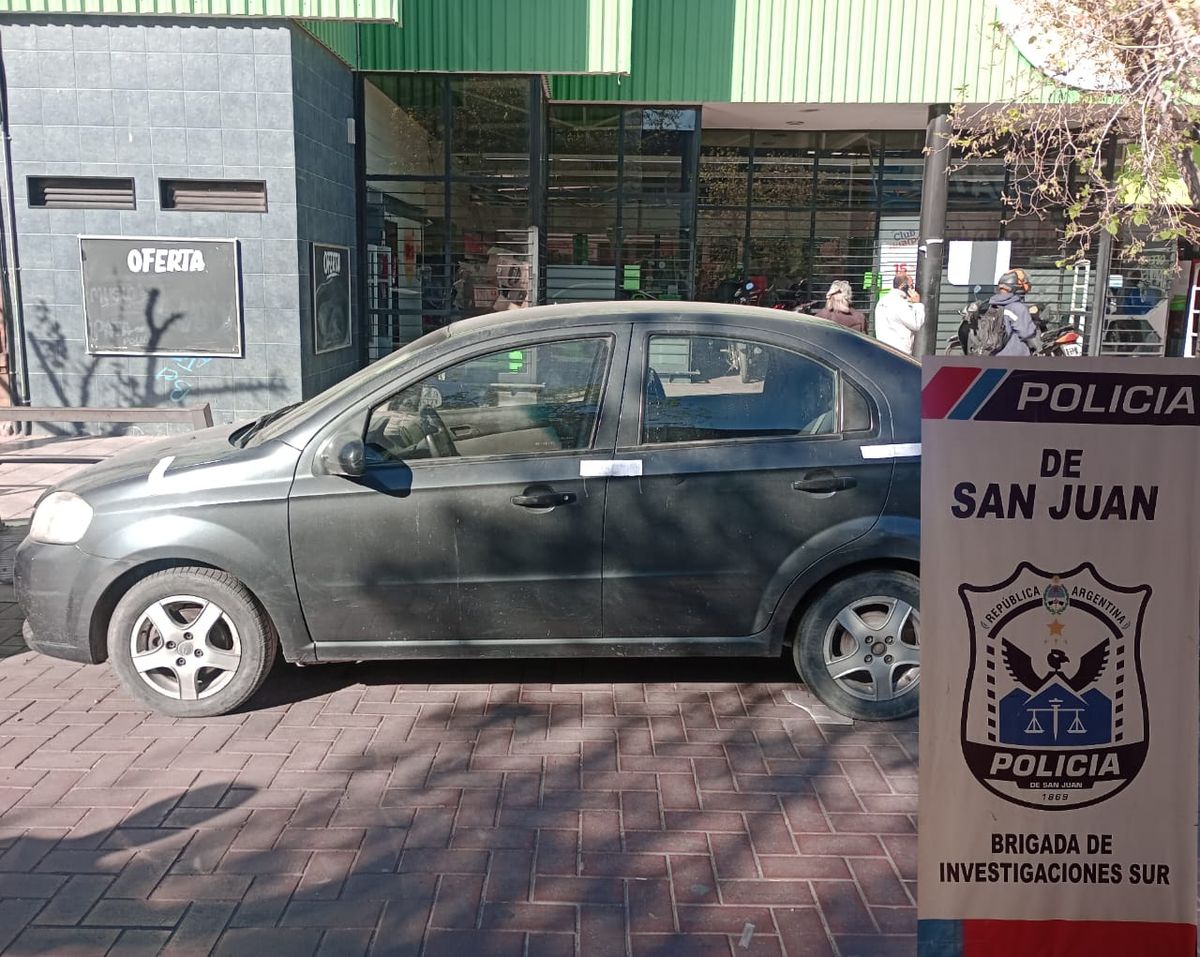 Encontraron en San Juan un auto que había sido robado en Mendoza