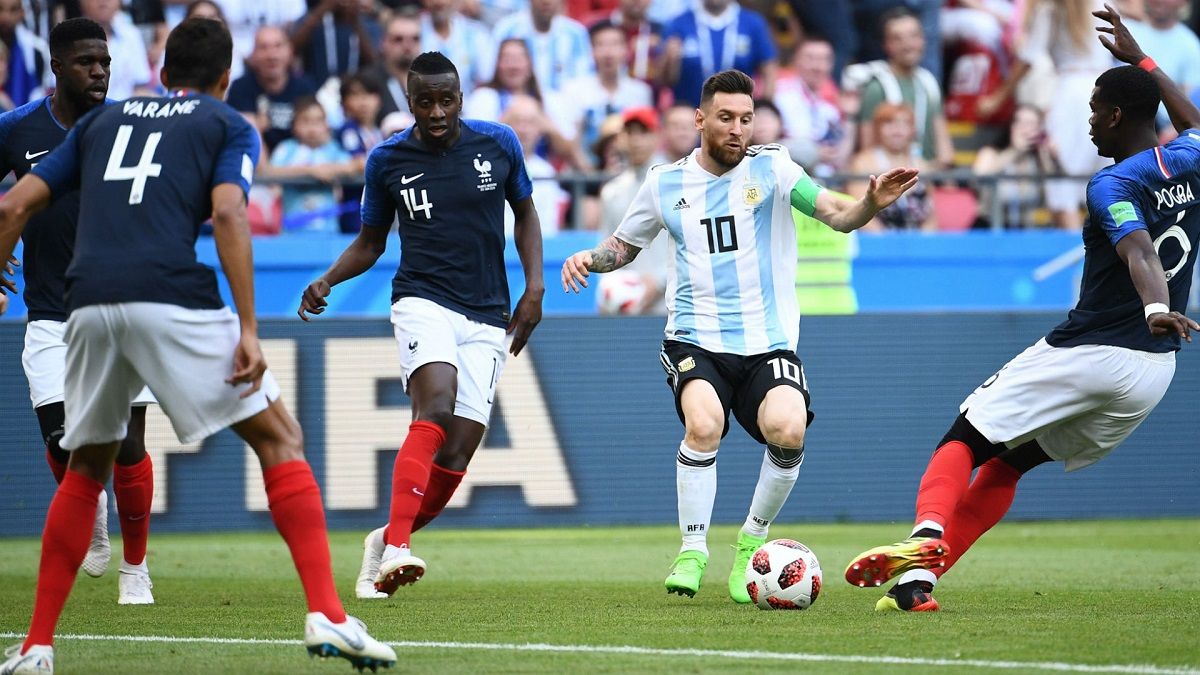 Argentina y Francia disputaron los octavos de final del Mundial Rusia 2018.