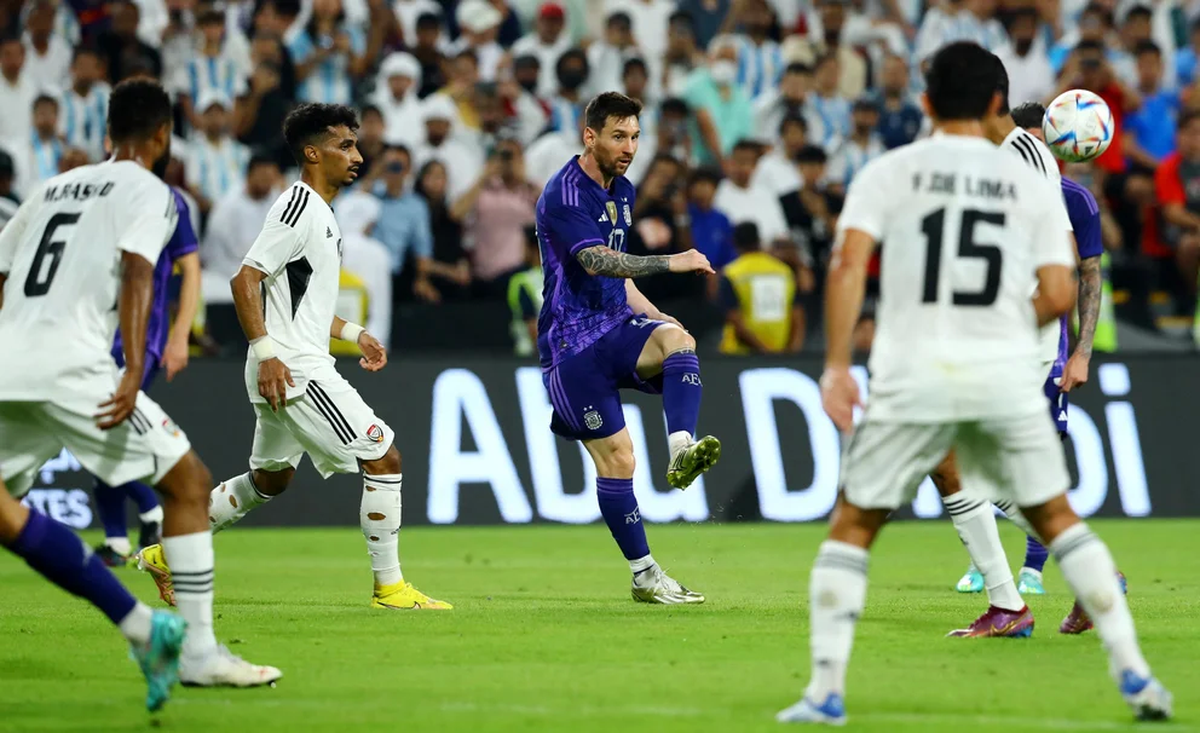 Argentina se lució con un festival de goles: aplastó 5-0 a Emiratos Árabes