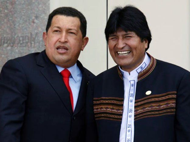 El presidente de Bolivia viajó a Cuba para alentar a Chávez