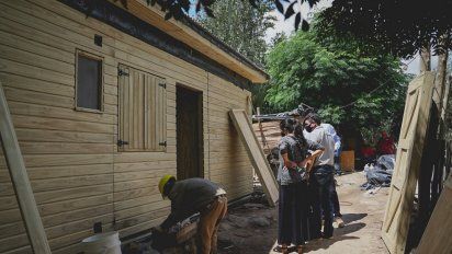 Comenzaron a habitar las casas donadas por Misiones