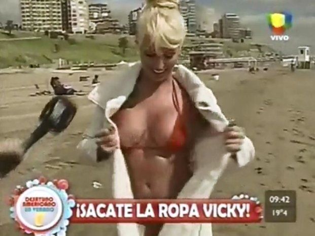 Vicky Xipolitakis se desnudó en Mar del Plata